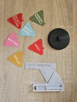 Rotating Office Status Desk Flag Sign (Wider Compatibility)