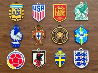 World Cup National Teams Pendants