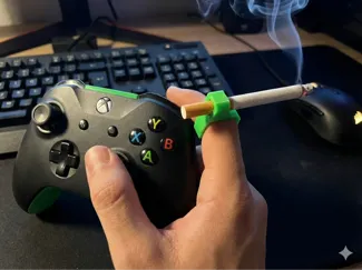 Anello Porta-Sigaretta per Gamer