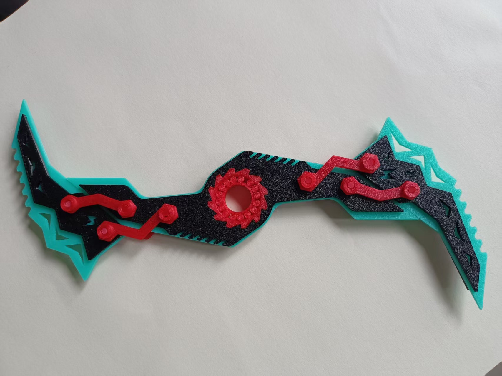 Miniatura 5 do modelo 3D 赛博机械折叠爪刀手里剑A1mini多形态组合玩具