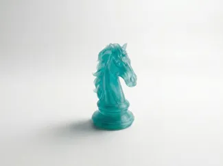 Humble Swag马思唯专辑封面骑士国际象棋雕塑模型