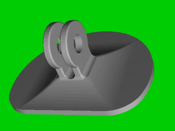 GoPro like mountable Plate