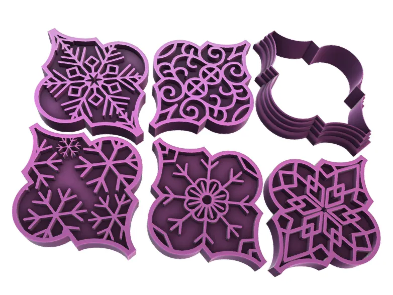 Bauble stamp and cutter set of 5