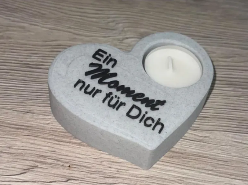 Herz-Teelichthalter – „Ein Moment nur für Dich“