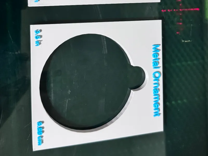 Metal Ornament Jig with no center