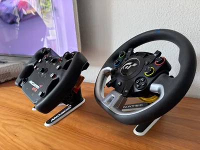 Stand for Fanatec steering wheels with QR2 system