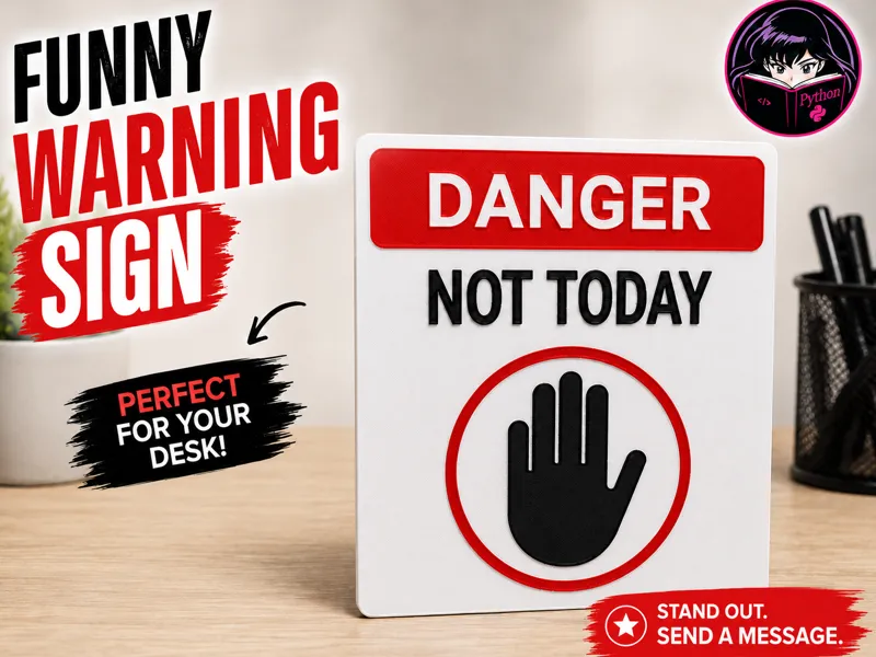 Funny Do Not Disturb Sign - Not Today