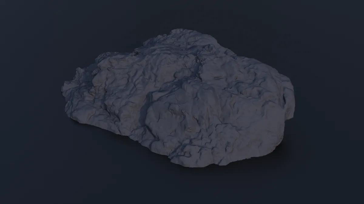 Rocher décoratif (numérisation 3D)
