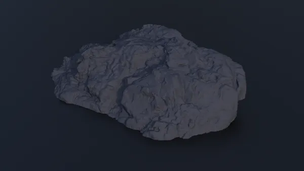 Rocher décoratif (numérisation 3D)
