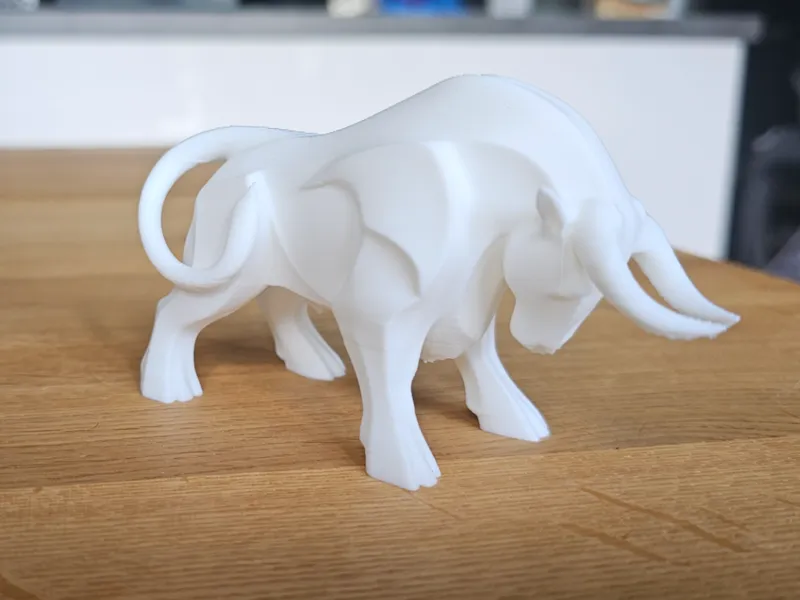 Low-Poly Geometric Bull | Modern & Sleek Design