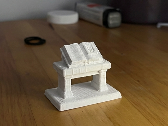 Ancient Ritual Table with Magic Book