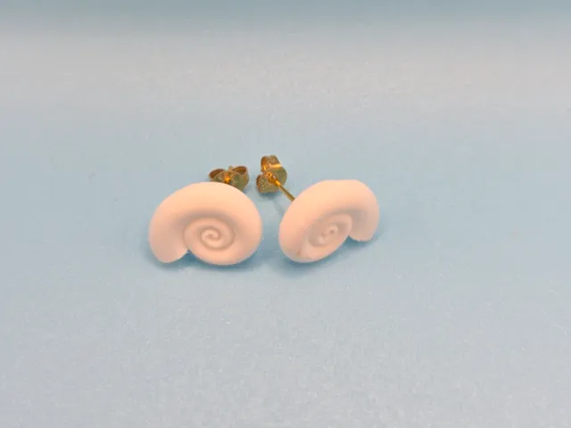 Ocean Elegance – Snail Shell Earrings