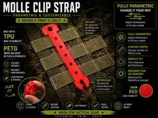 Parametric Mollice clip (Molle + Alice)