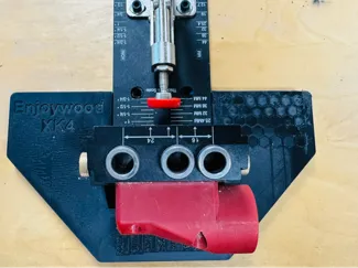 Enjoywood XK4 pocket hole jig base and depth gauge