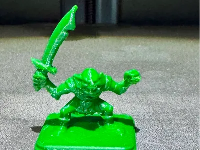 Heroquest Miniature Goblin Sword