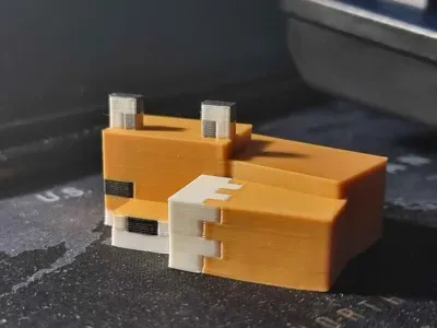 Minecraft Mini Fox Desk Buddy