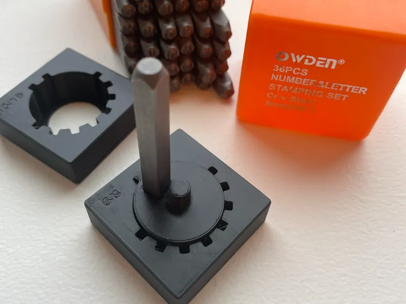 Crypto Wallet Backup - Washers Stamping Jig
