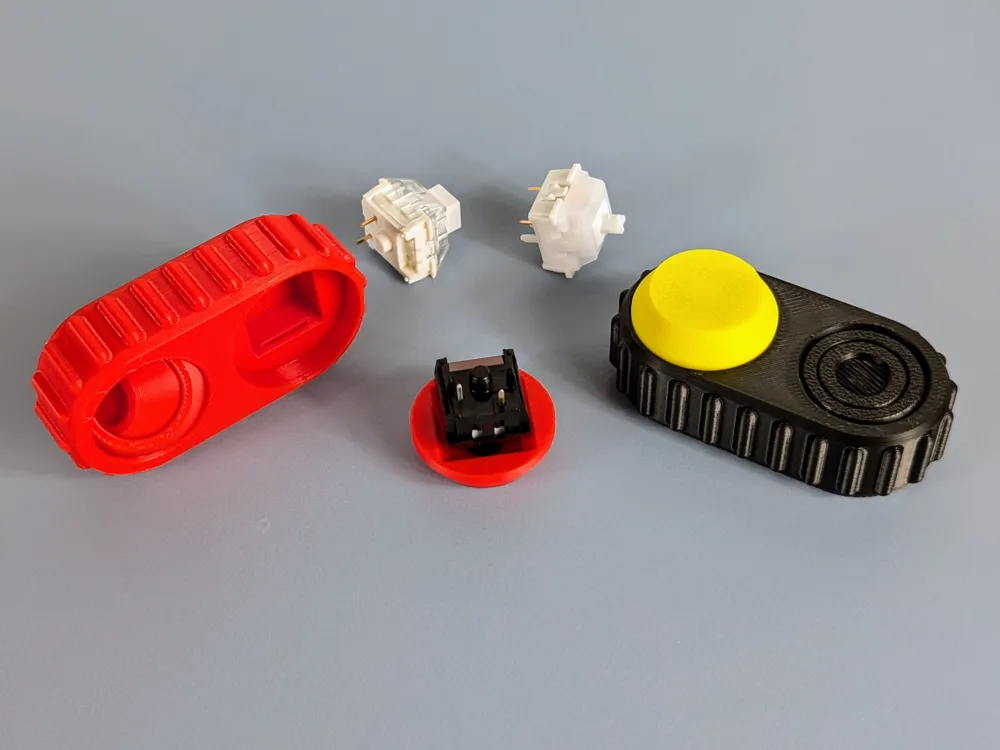 Click-it Fidget MX Button Spinner - Free 3D Print Model - MakerWorld