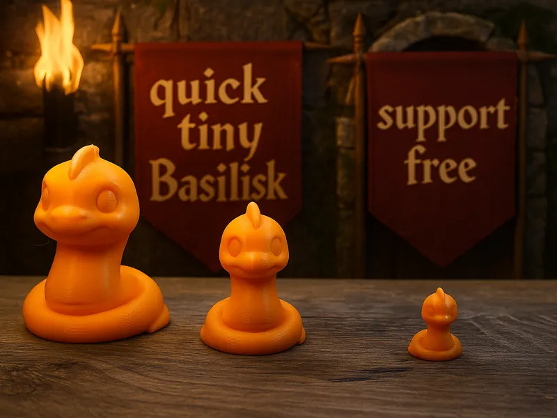 Teeny Weeny Tiny Basilisk Fast No Support Print  
