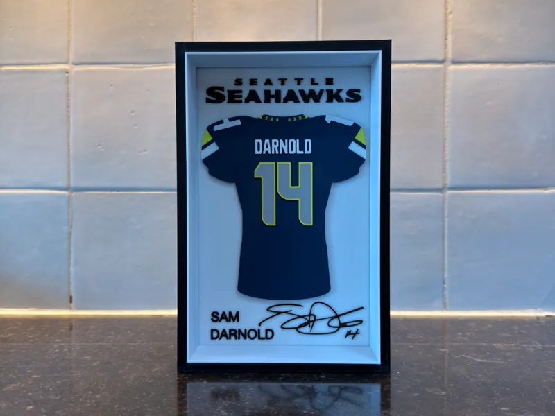 Sam Darnold - Seattle Seahawks - Jersey Frame