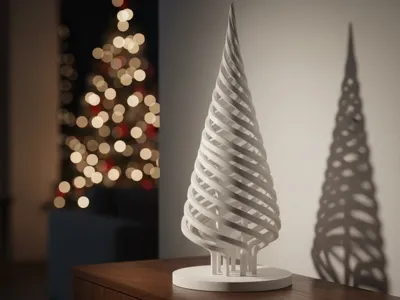 Spiral Christmas Tree Sculpture – Decor