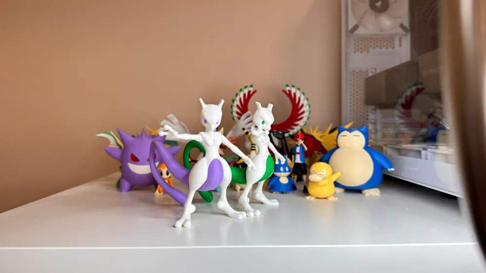Figurine Pokemon Mewtwo – Kit 3D Imprimé En Résine – Non Peint, Non Assemblé – France