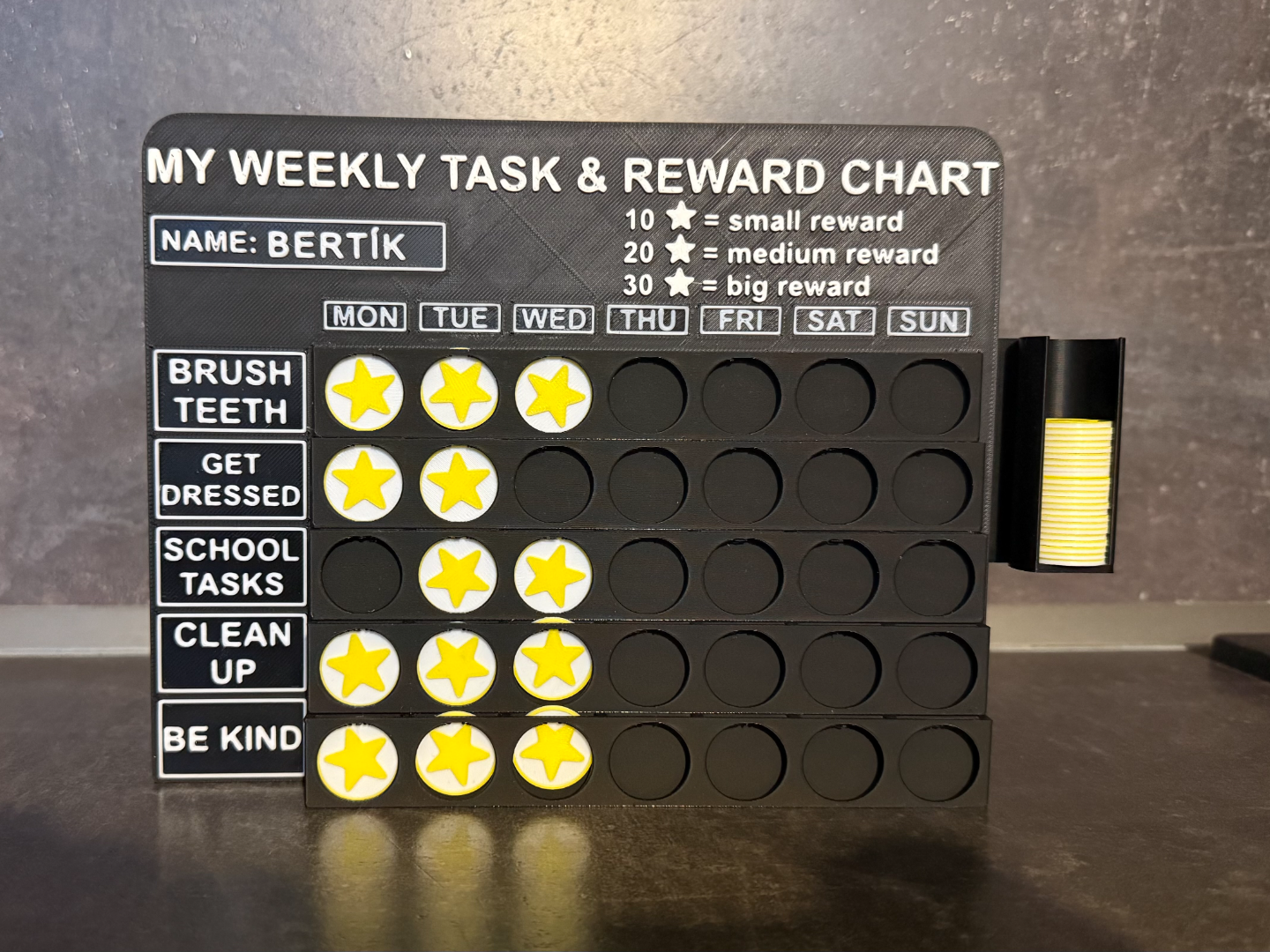 Weekly Task & Reward Chart for kids NO AMS needed