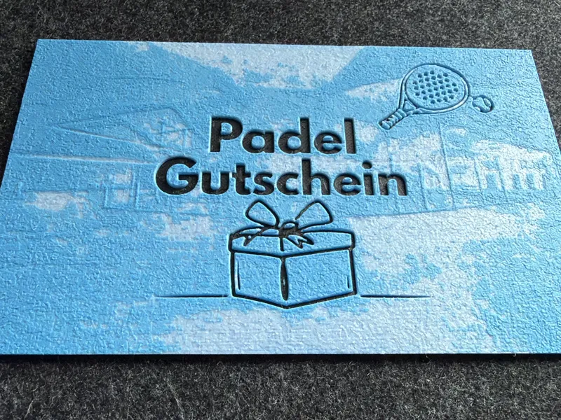 Gutscheinkarte - Padel