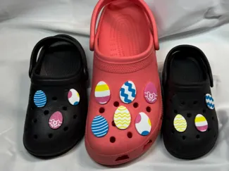 Easter Egg Shoe Charms: Adults & Kids Sizes