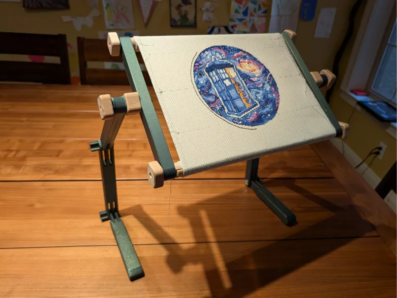 Stand and Parts for Embroidery Scroll Frame