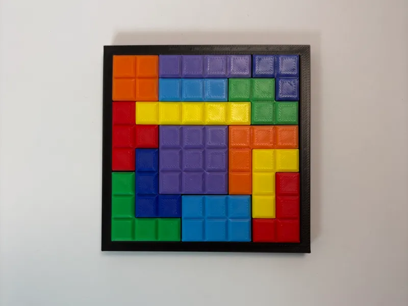 Block Blast Inspired Puzzle With Travel Case 