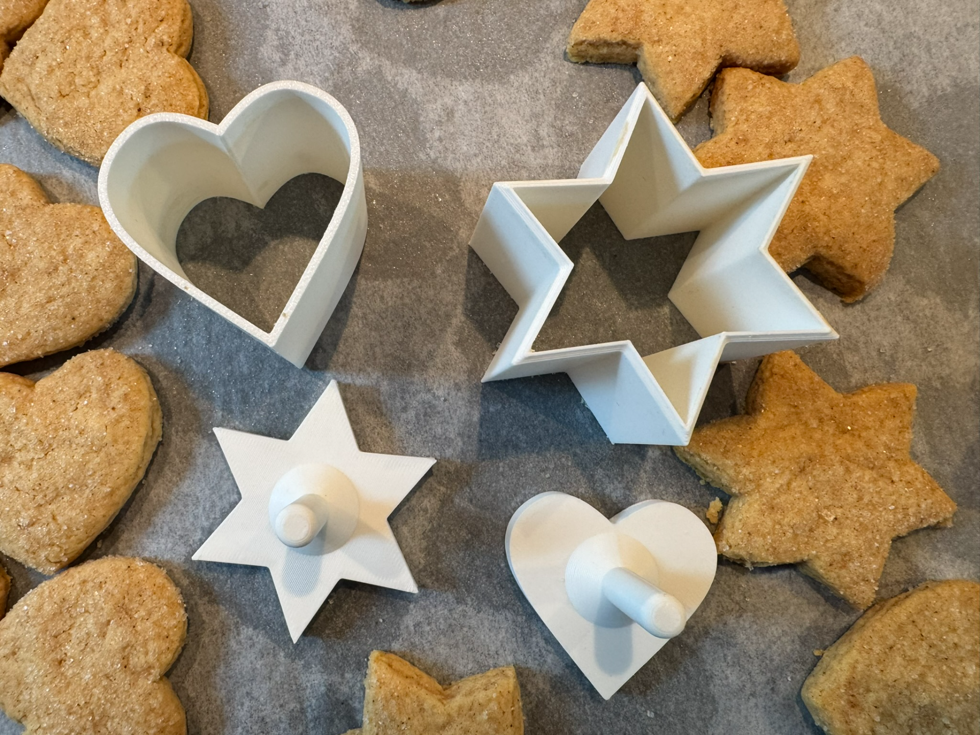 Heart & Star Cookie Cutter Set with Ejectors
