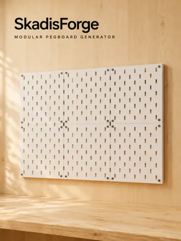 Soporte: SkadisForge — IKEA SKADIS Pegboard Generator — vista de referencia 2