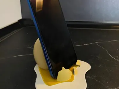 broken egg smartphone holder
