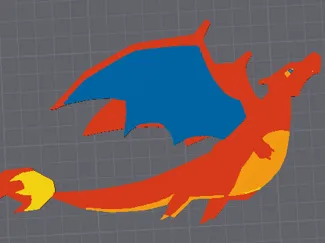 Charizard 2D keychain