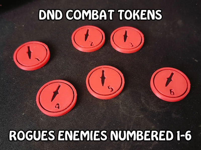 Dnd Tokens - Rogue Enemies 1-6
