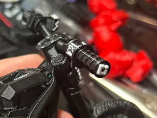 ODI Waffle Grips on FX Throttle for Mini Surron