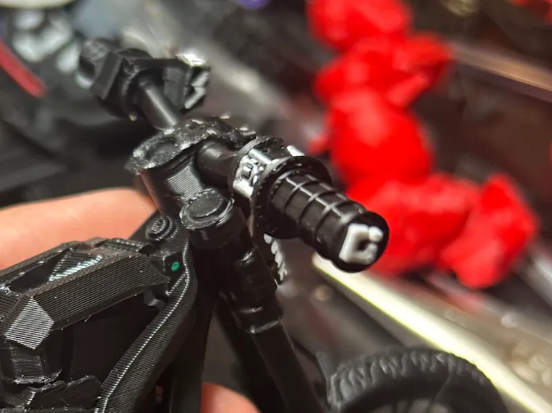 ODI Waffle Grips on FX Throttle for Mini Surron