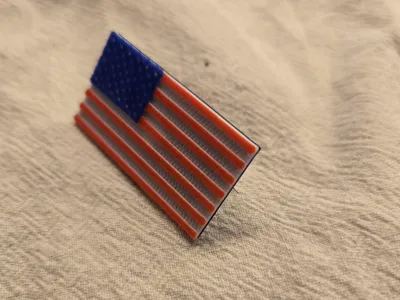 American Flag Croc Charm