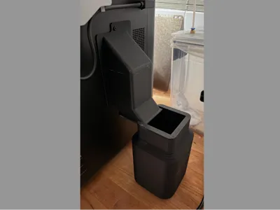 Bambu Lab P1S closed poop chute + sliding bucket