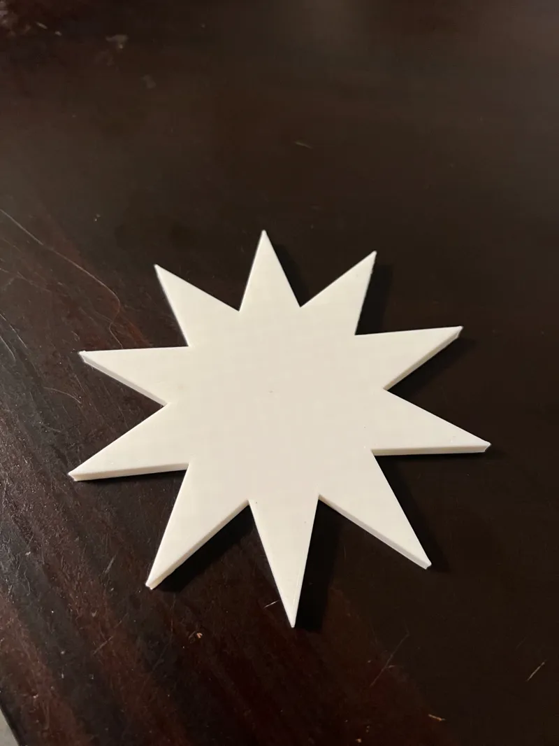 Snowflake shape coaster