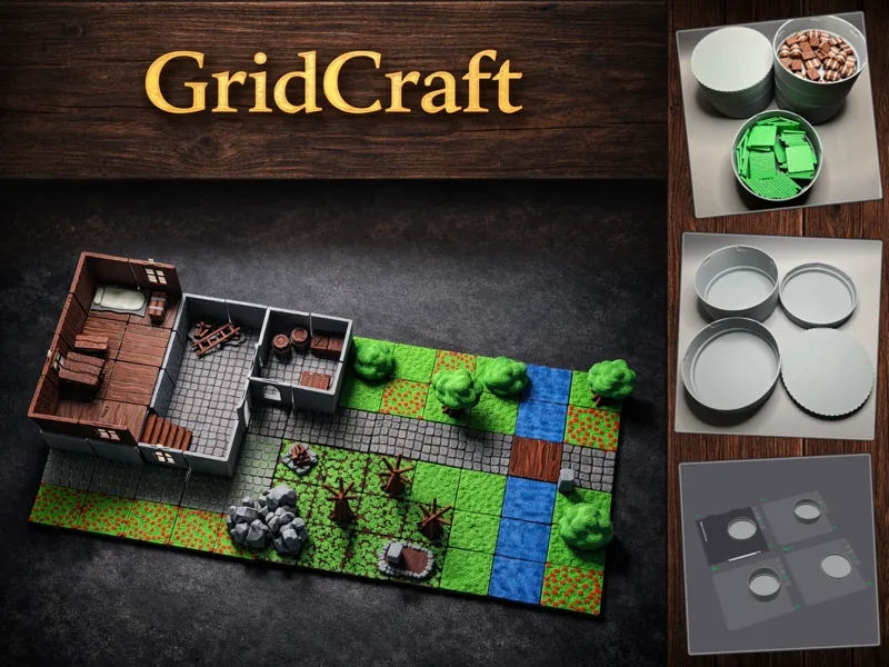 GridCraft – Stackable Storage Box