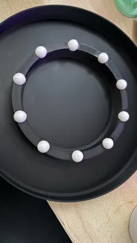 Table tournante 90% + billes x10 - 0.2mm layer