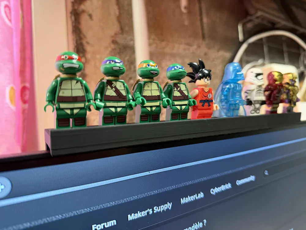 Minifigure holder for Msi computer monitor - Free 3D Print Model ...