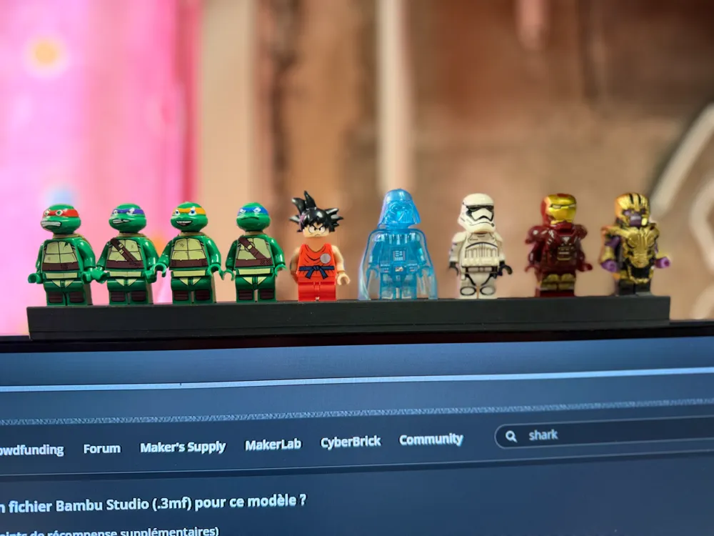 Minifigure holder for Msi computer monitor - Free 3D Print Model ...