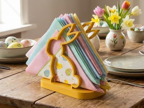 Bunny Napkin Holder | Minimalist Spring Decor