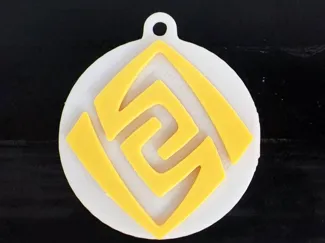 Genshin Geo Keychain