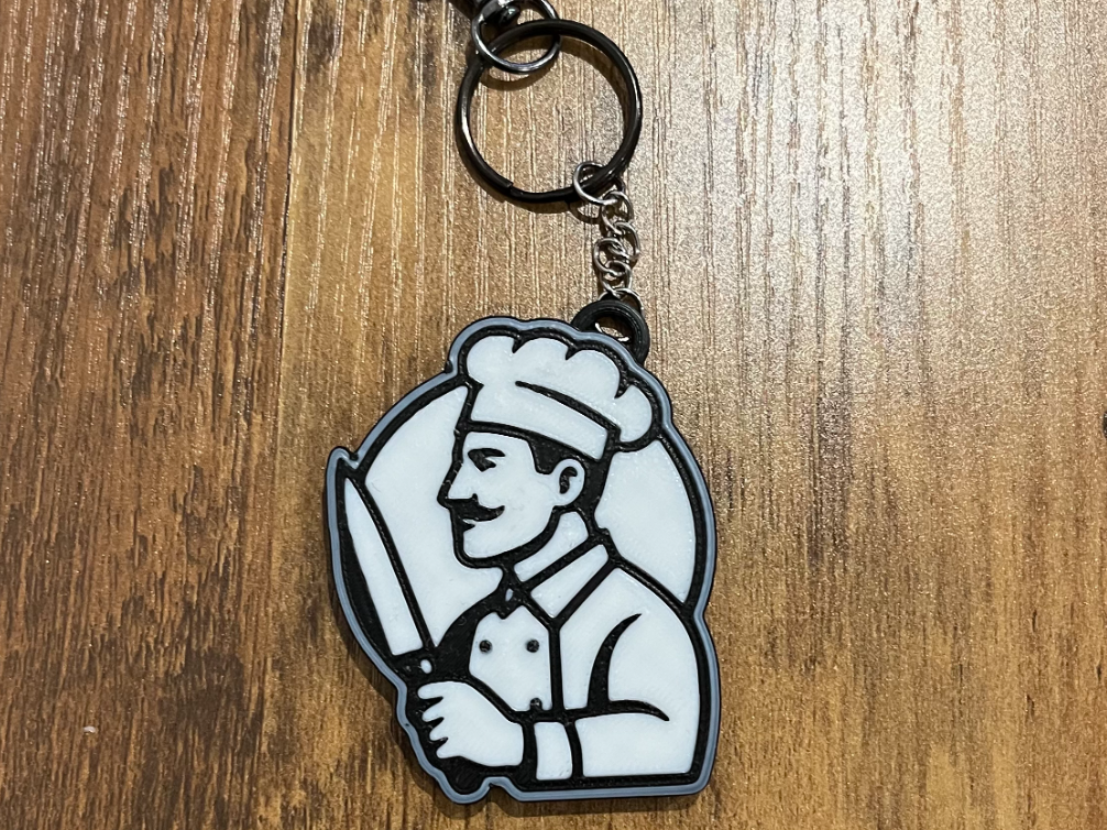 Chef Knife Keychain