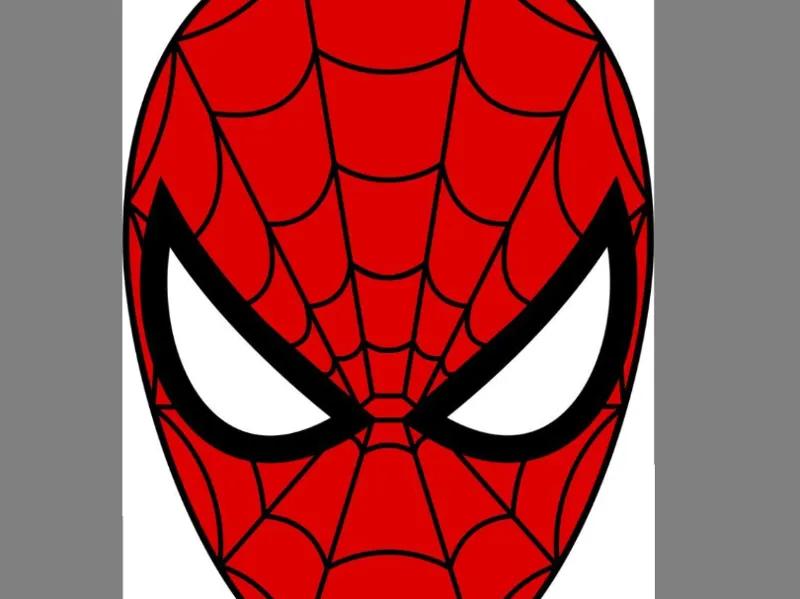spider man outline cookie cutter 93mm