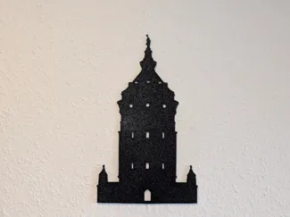 Mannheimer Wasserturm Silhouette